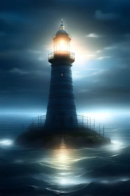 imaginary light house in 2080