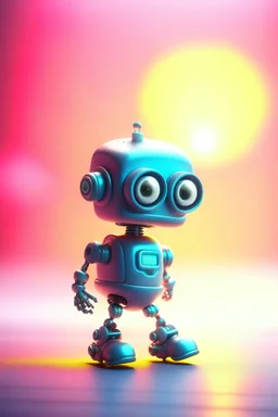 cute chat robot with tie and rollerskates, its such a perfect day, motion blur, smoke, 8k, downlight, soft light, depth of field, photorealism, trending on art station, lotsa detail