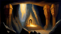 The Temple of the Mystery of the Cave Symbolic Painting