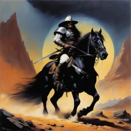 Molly Hatchet as Frank frazetta's Death Dealer All is lost. The frontier outpost seemed like a reasonable place to defend while gathering additional support to resist the illegitimate sovereign. Their screams of pain and suffering echo as they are dispatched all around him. Even in death, they call his name, begging forgiveness for their failure to win the day.