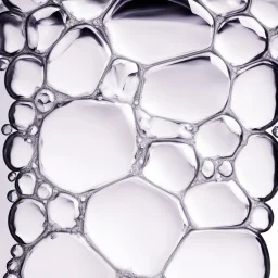 a drop of honey in the form of facets scattered on a white background