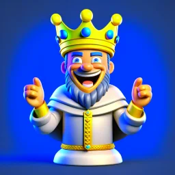 King cyber cheerful 3D
