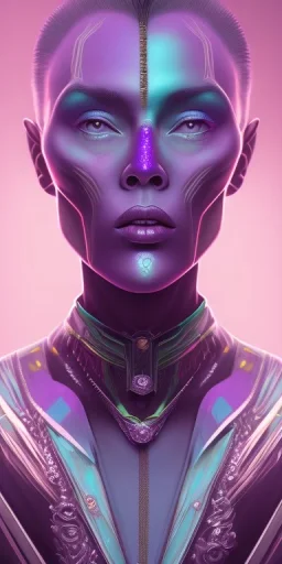 purple galaxy super villain, teal and purple smoke, full portrait, hyper realistic, 4k