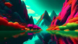 Chromatic aberration, Nature Landscape Backgrounds, vfx, artworks