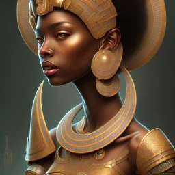 sango fantasy, fantasy magic, intricate, sharp focus, illustration, highly detailed, digital painting, concept art, matte, masterpiece head sexy African beauty black afro hair earth lady bronze African huts Egyptian princess