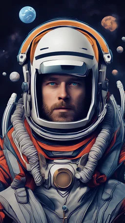 Thor as astronaut surreal 8K image