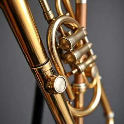 A musical instrument that is a combination of brass and woodwind.