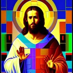 Jesus Christ by mondrian