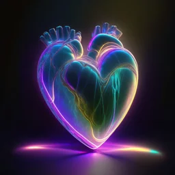 iridescent electric heart