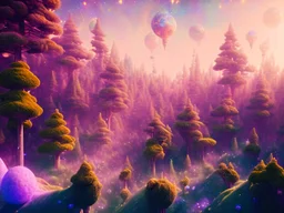 gold crystal cosmic and galactic ambiance hill sky space rocks sunny trees pools , full of details, smooth, bright sunshine，soft light atmosphere, light effect，vaporwave colorful, concept art, smooth, extremely sharp detail, finely tuned detail, ultra high definition, 8 k, unreal engine 5, ultra sharp focus