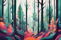 Abstract forrest