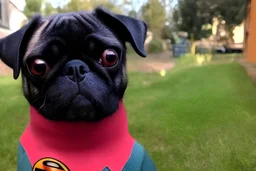 Super hero pug