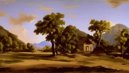 texas landscape by poussin