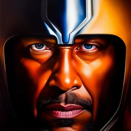 Ultra detailed fullbody Portrait in oil on canvas of sentinel(marvel),intense stare,extremely detailed digital painting, extremely detailed face,crystal clear Big eyes, mystical colors ,perfectly centered image, perfect composition, rim light, beautiful lighting,masterpiece,8k, stunning scene, raytracing, anatomically correct, in the style of robert e howard and Ken Kelley and Ohrai Noriyoshi and Simon Bisley and tomzj1