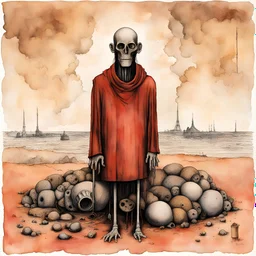 blindness of the common man, product of the holy land, We don't need live your lies, surreal horror art, by Santiago Caruso and Philip Guston and Jim Dine, color ink watercolor illustration, religeous symbols, creepy, warm colors, by Colin McCahon, weirdcore