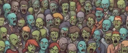 a zombie horde