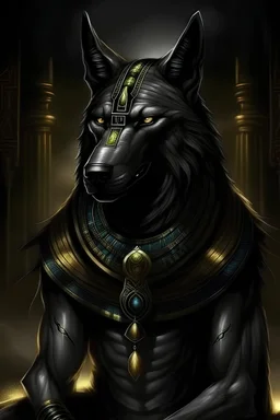 egyptian wolf king of darkness