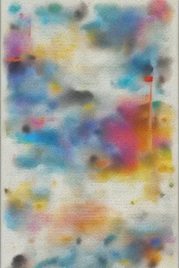 Abstract watercolour painting in the style of Agnes Martin