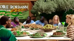 overeaters anonymous support group are interrupted by olive garden food advertisements