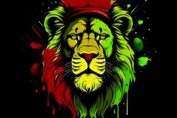 king of the jungle simple 3 colours