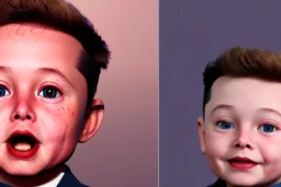 elon musk as a toddler