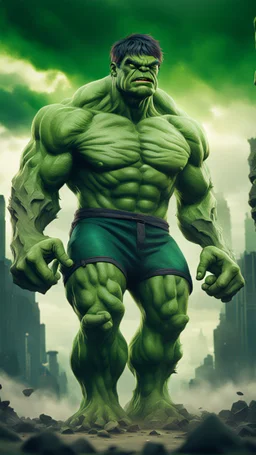 Hulk made in marok surreal 8K image