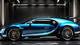 Rear View A stunningly realistic (((bugatti bentley x mansory))), intricate detail and perfection in every surface, glimmering metal and luxurious contours, a (perfect model) for a desktop wallpaper fit for high resolution screens, evoking a sense of futuristic elegance in a (4K cinematic atmosphere).