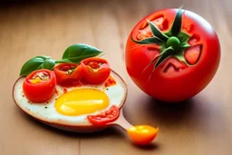 Just put an egg in a tomato and you will be amazed