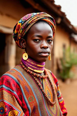 young african colorful traditional clothing