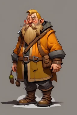 dwarf with trench coat