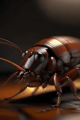 A photo-realistic cockroach