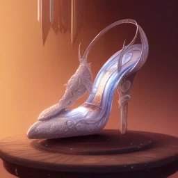 glass slipper ,snow, sharp, ornate, elegant, highly detailed, artstation, concept art, smooth, sharp focus, illustration, 8k,intricate