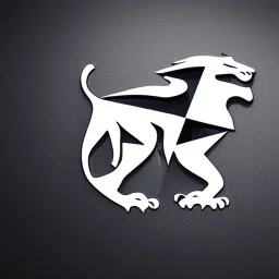 peugeot brand square logo futuristic lion