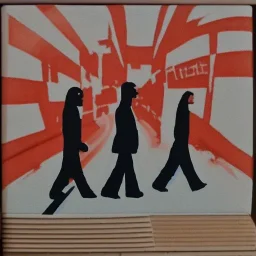 matchstick art abbey road