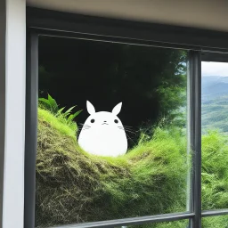 omg I found a Totoro Nest on my window