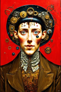 The rot starts at the head; a neo-surrealistic, expressionistic, steampunk version of Gustav Klimt