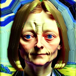 young Jodie Foster by Van Gogh