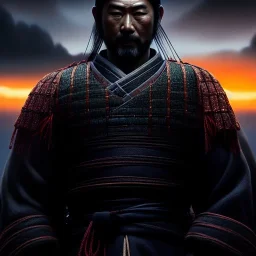 Ultra detailed fullbody Portrait in oil on canvas of Jin Sakai-Ghost Of Tsushima,intense stare,extremely detailed digital painting, extremely detailed face,crystal clear Big eyes, mystical colors ,perfectly centered image, perfect composition, rim light, beautiful lighting,masterpiece,8k, stunning scene, raytracing, anatomically correct, in the style of robert e howard and Ken Kelley and Ohrai Noriyoshi and Simon Bisley and tomzj1