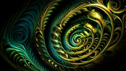 Fractal art. Spiral