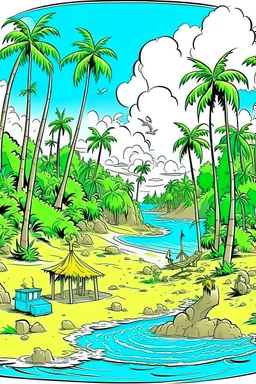 paradise cartoon