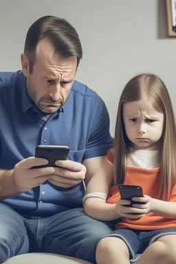 forældre der bruger sin telefon for meget