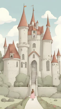 A little princess lives in a castle