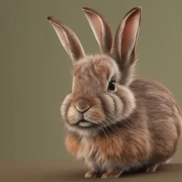 hyper realistic brown rabbit in sam yuang style