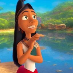 Pocahontas, 3d, Disney, nyanco