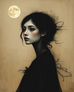 Artists Richard Burlet and Tran Nguyen…the girl from nowhere…otherworldly ethereal beauty… Shadow-Soul Black…Wanderer Ink…Dusk-Drifter Grey…Solitary Figure Umber… Modifiers: Zdzisław Beksiński Picasso naive art Henri Matisse Alex Grey Andy Warhol Paul Klee Wassily Kandinsky Otto Dix Paul Cezanne Ernst Ludwig Kirchner Tim Burton graffiti Johannes Vermeer Francis Bacon Max Ernst Pino Daeni Jasper Johns Egon Schiele Mondrian Georgia O'Keeffe M.C. Escher Yuko Shimizu Joan Miró Louis Wain Victo Ngai