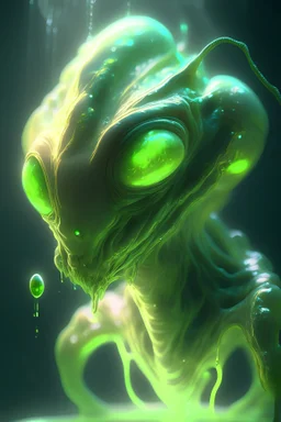 Slimy alien ,artstation, volumetric light, high detail, perfect