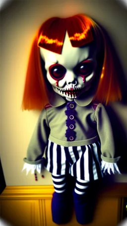 Creepy halloween doll