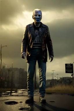 realistic image of joe biden zombie, night, walking zombie style, amputated, waist up view, dark ambient, highly detailed, sky background, concept art, unreal engine 5, god rays, ray tracing, RTX, lumen lighting, ultra detail, volumetric lighting, 3d, finely drawn, high definition, high resolution.