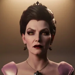 Evil queen in leather gown, unreal 5, octane render,cinema4d, dynamic lighting, dramatic lighting, 4k, redshift render, highly detailed, hyper realistic