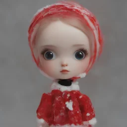 Blythe doll, red, , dressed with lights